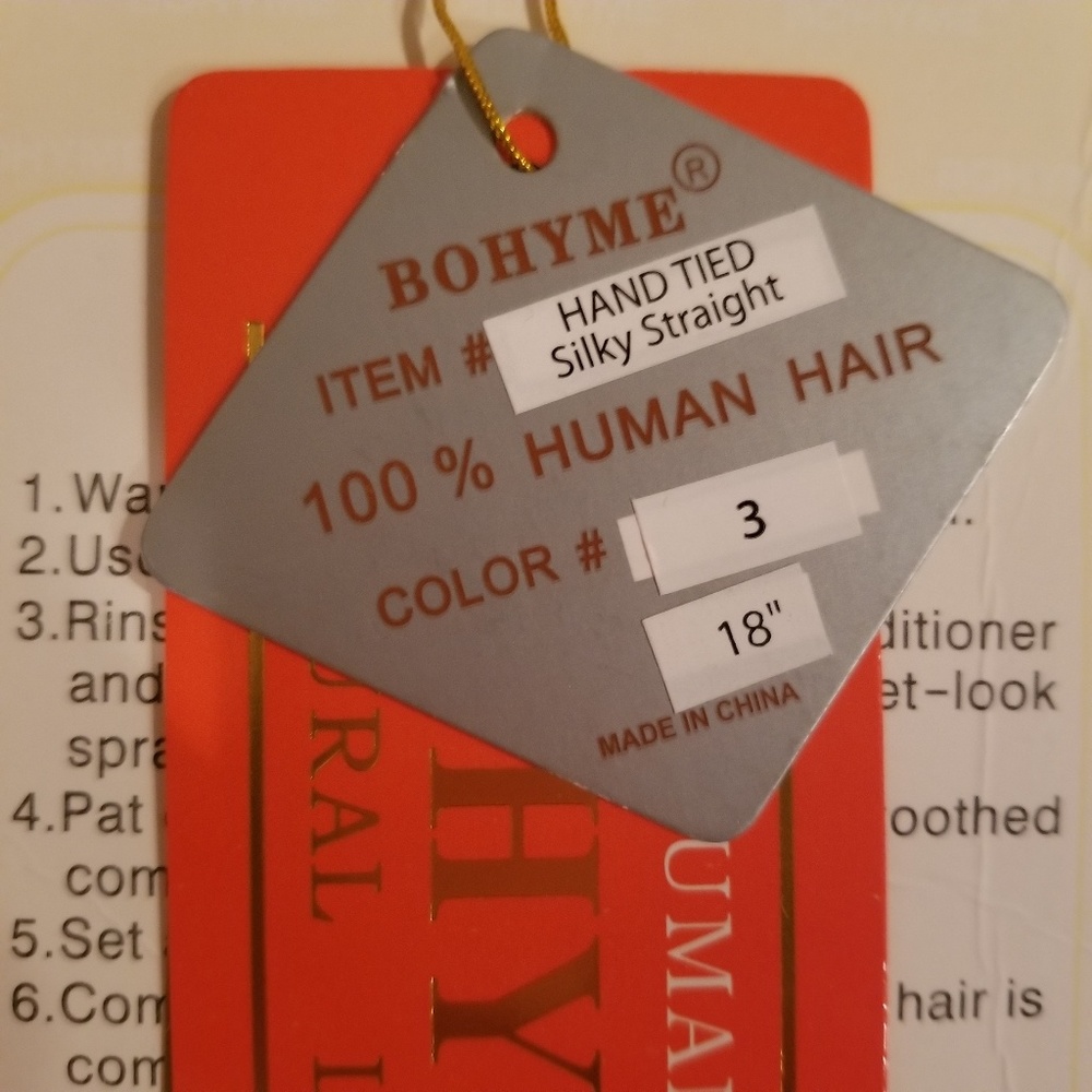 Bohyme 18" Hand Tied Weft Hair Extensions #3